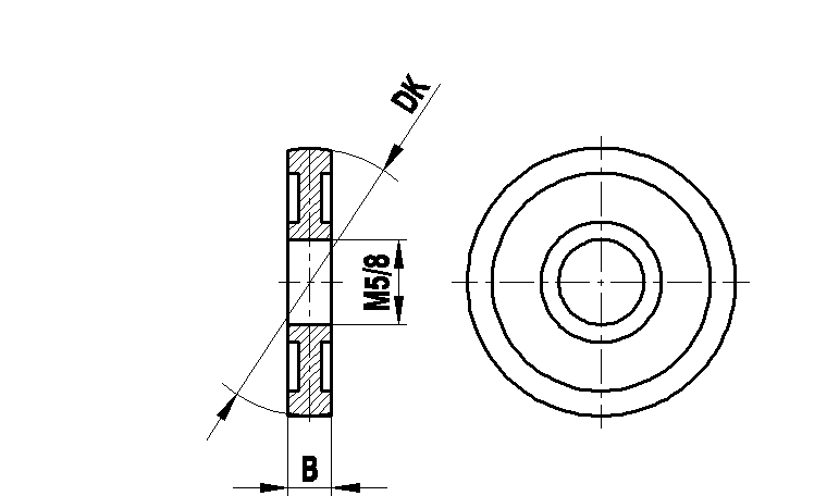 M5 сферический диск из высокопрочной стали, DK 40 мм, для систем ZEISS A-5555-0199