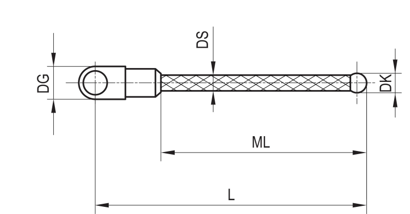 M3 1/4 звёздчатый щуп, рубиновый шарик Ø3 мм, стержень из углепластика, ML 31 мм, для систем ZEISS A-5555-1275